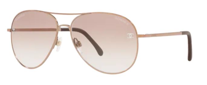 Pre-owned Chanel Womens Pink Pilot Sunglasses