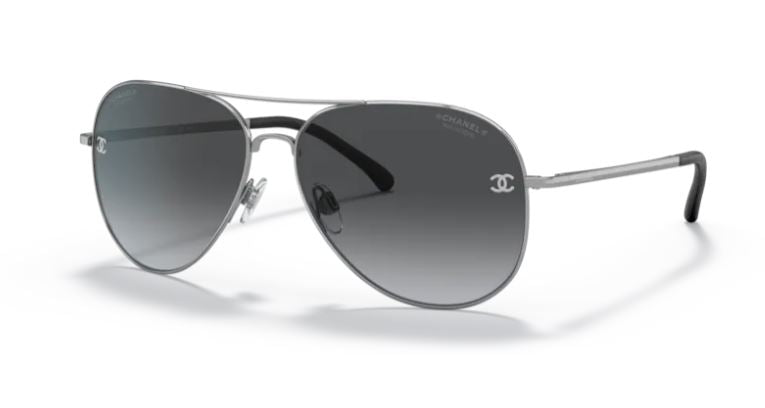 CHANEL, Accessories, Authentic Chanel Aviator Pilot Mirror Purple  Sunglasses 489 Tq